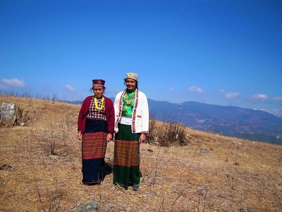 Ladies in Indigenous - the Tamang attire