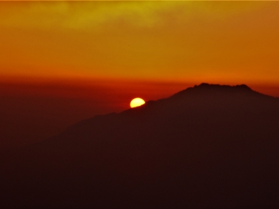 Sunset from Sing Gompa